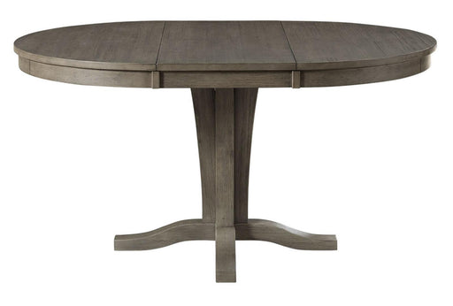 A-America Furniture Huron Pedestal Dining Table in Distressed Gray image