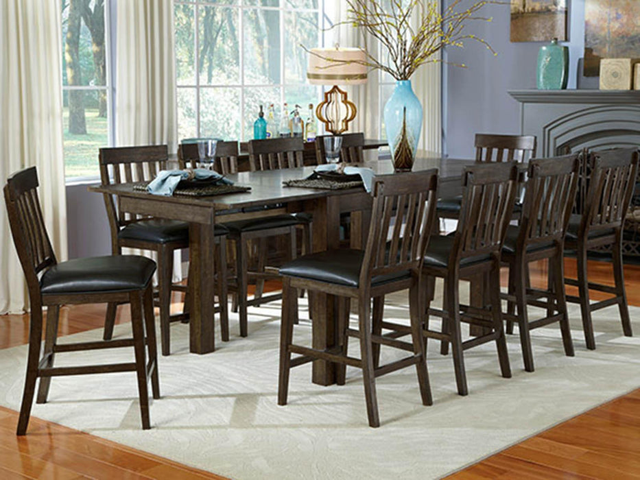 A-America Furniture Mariposa Gathering Table in Warm Grey