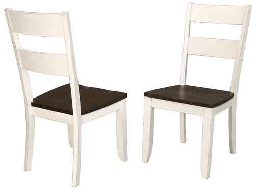 A-America Furniture Mariposa Ladderback Side Chair in Coffee (Set of 2) image