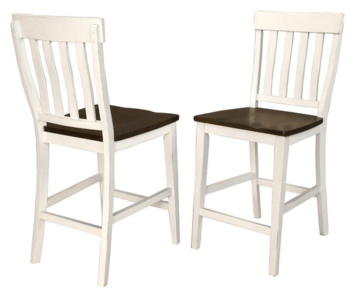 A-America Furniture Mariposa Slatback Barstool in Coffee (Set of 2) image