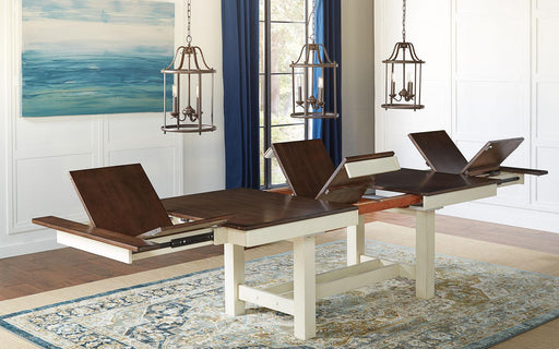 A-America Furniture Mariposa Trestle Table in Coffee image