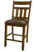 A-America Furniture Mason Slatback Gathering Height Barstool in Macciato (Set of 2) image