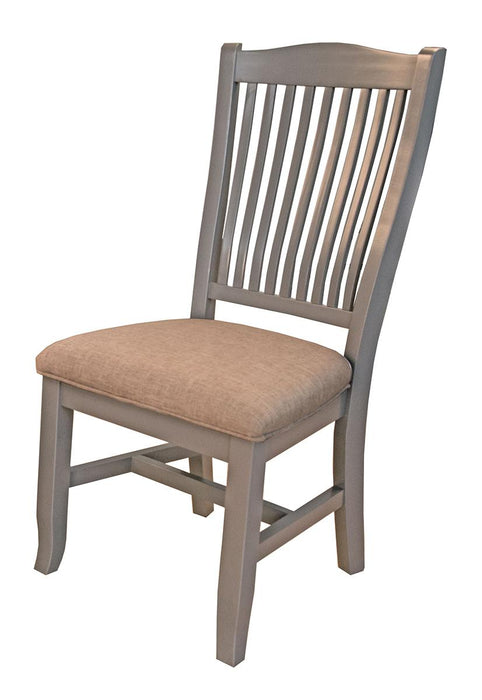 A-America Furniture Port Townsend Slatback Upholstered Side Chair in Seaside Pine (Set of 2) image