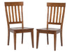 A-America Toluca Slat Back Side Chair in Rustic Amber (Set of 2) image