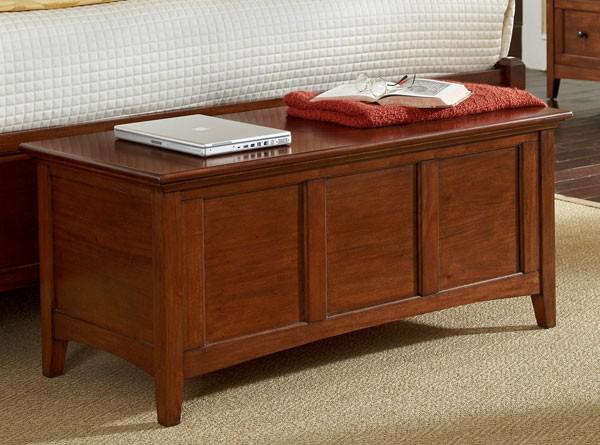 A-America Westlake Cedar Lined Trunk in Brown Cherry