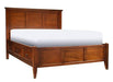 A-America Westlake King Storage Bed in Brown Cherry image