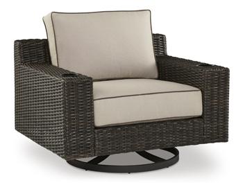 Coastline Bay Outdoor Swivel Lounge with Cushion