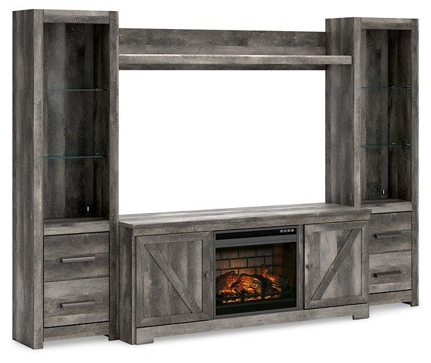 Wynnlow 4-Piece Entertainment Center with Electric Fireplace