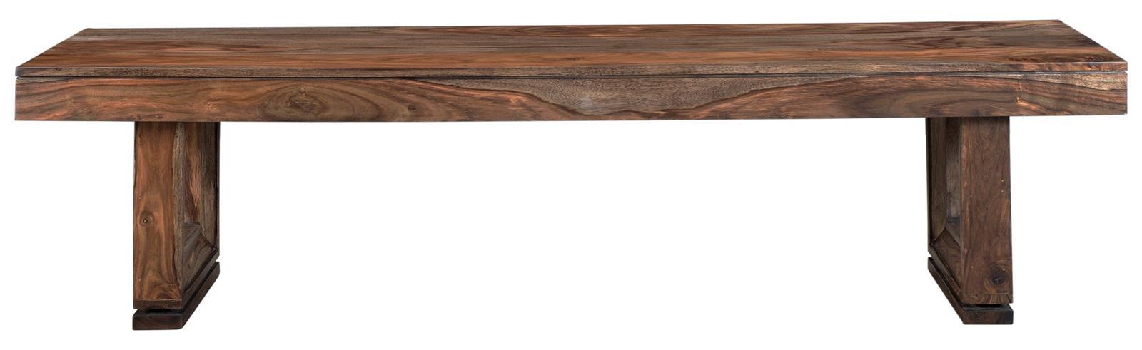 Coast to Coast Brownstone Dining Bench in Nut Brown