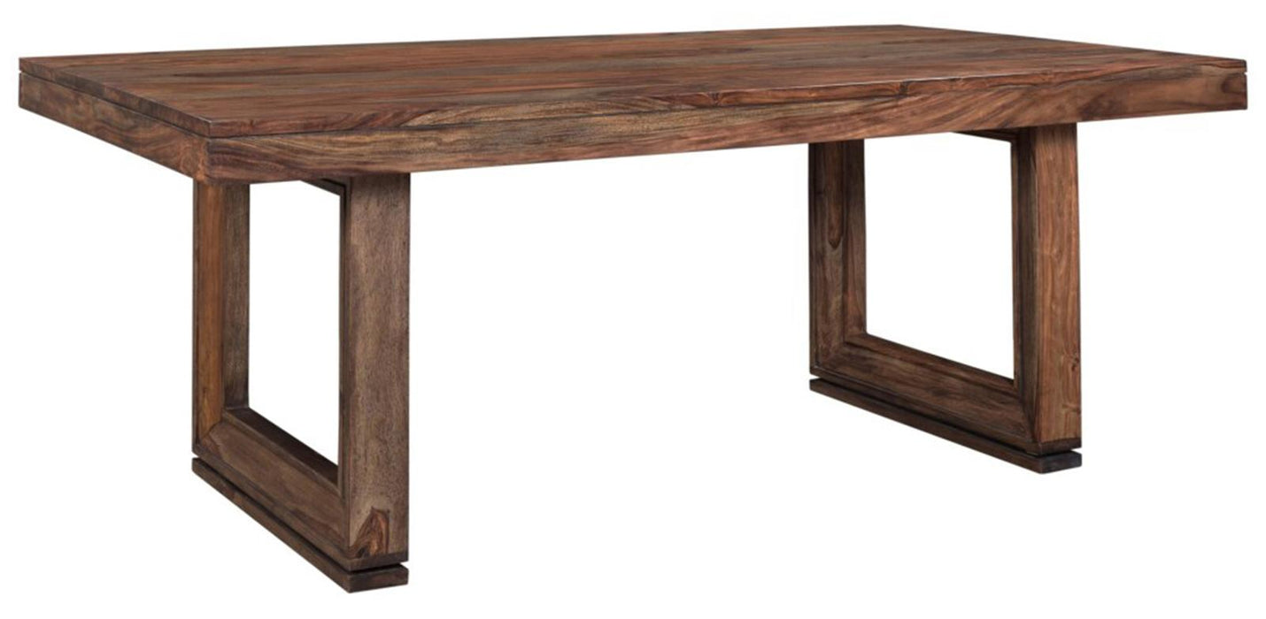 Coast to Coast Brownstone Rectangular Dining Table in Nut Brown image