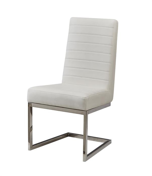 Coast to Coast Imports Carlisle Side Chair in Polished Silver (Set of 2)