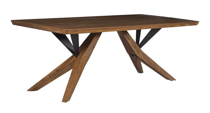 Coast to Coast Imports Clifton Dining Table in Light Brown Matte