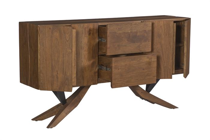 Coast to Coast Imports Clifton Sideboard in Light Brown Matte