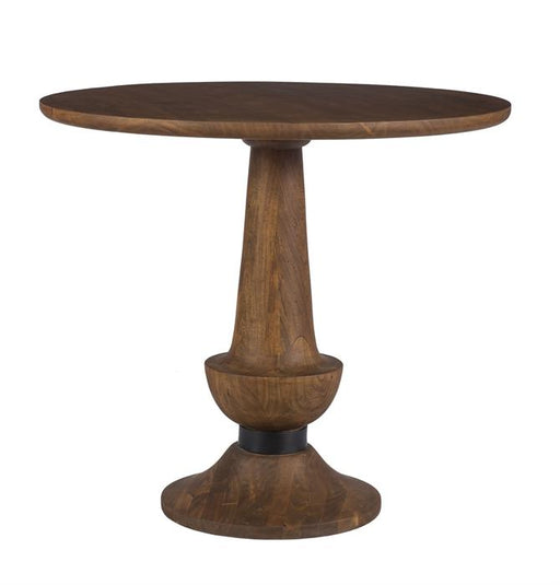 Coast to Coast Imports Calloway Round Pub Table in Light Brown Matte image